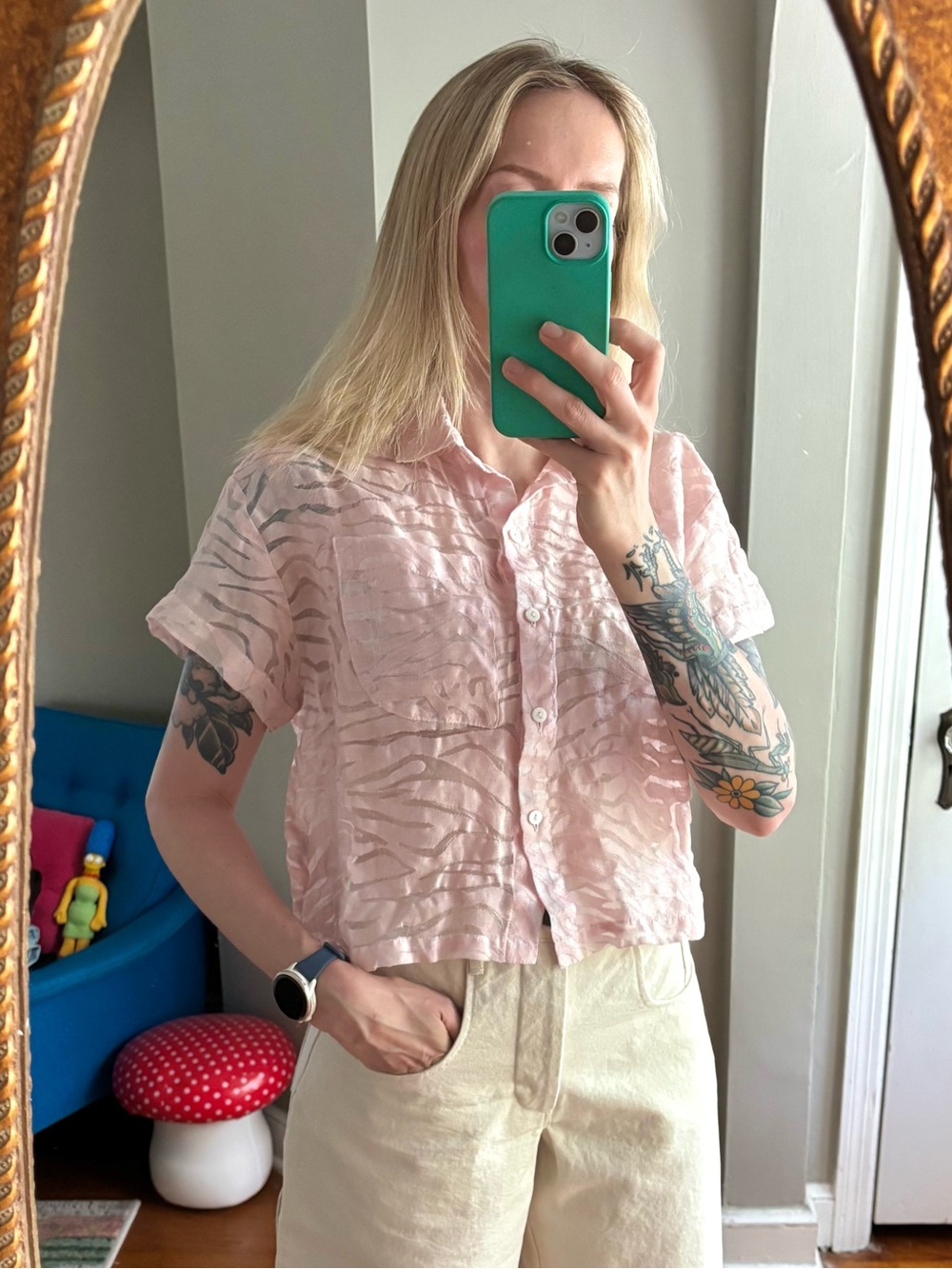 Corso Top, Zebra Mesh, size S - Picture 2 of 5